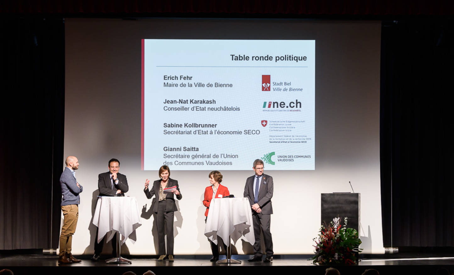 Erich FEHR, Jean-Nat KARAKASH, Sabine KOLLBRUNNER,  Gianni SAITTA & Nathalie RANDIN/ Lieu : Bienne - Berne - Suisse / Droits d'utilisation uniquement pour ARC JURASSIEN