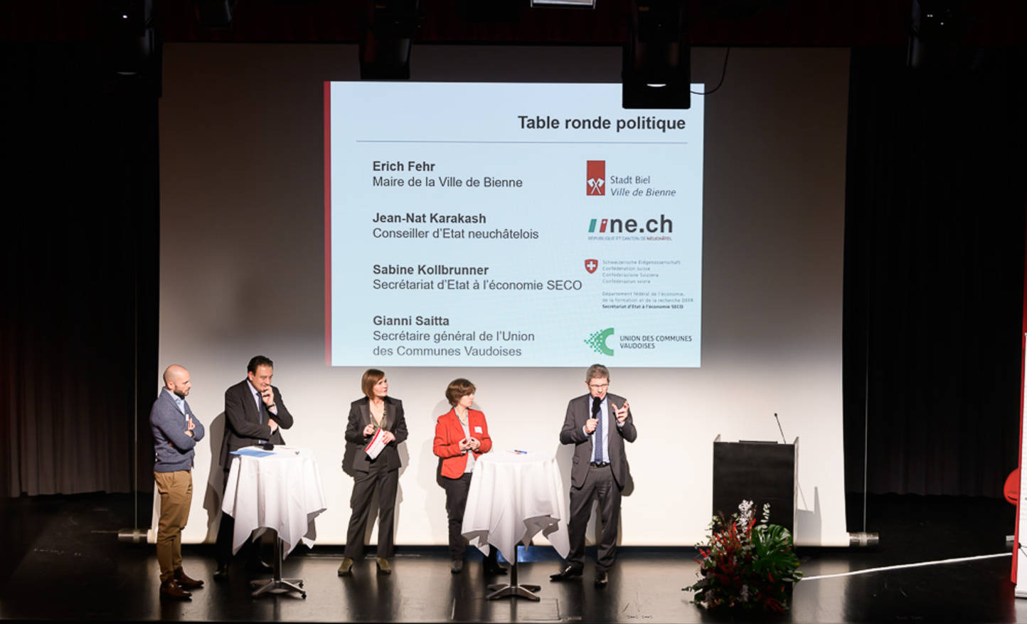 Erich FEHR, Jean-Nat KARAKASH, Sabine KOLLBRUNNER,  Gianni SAITTA & Nathalie RANDIN/ Lieu : Bienne - Berne - Suisse / Droits d'utilisation uniquement pour ARC JURASSIEN