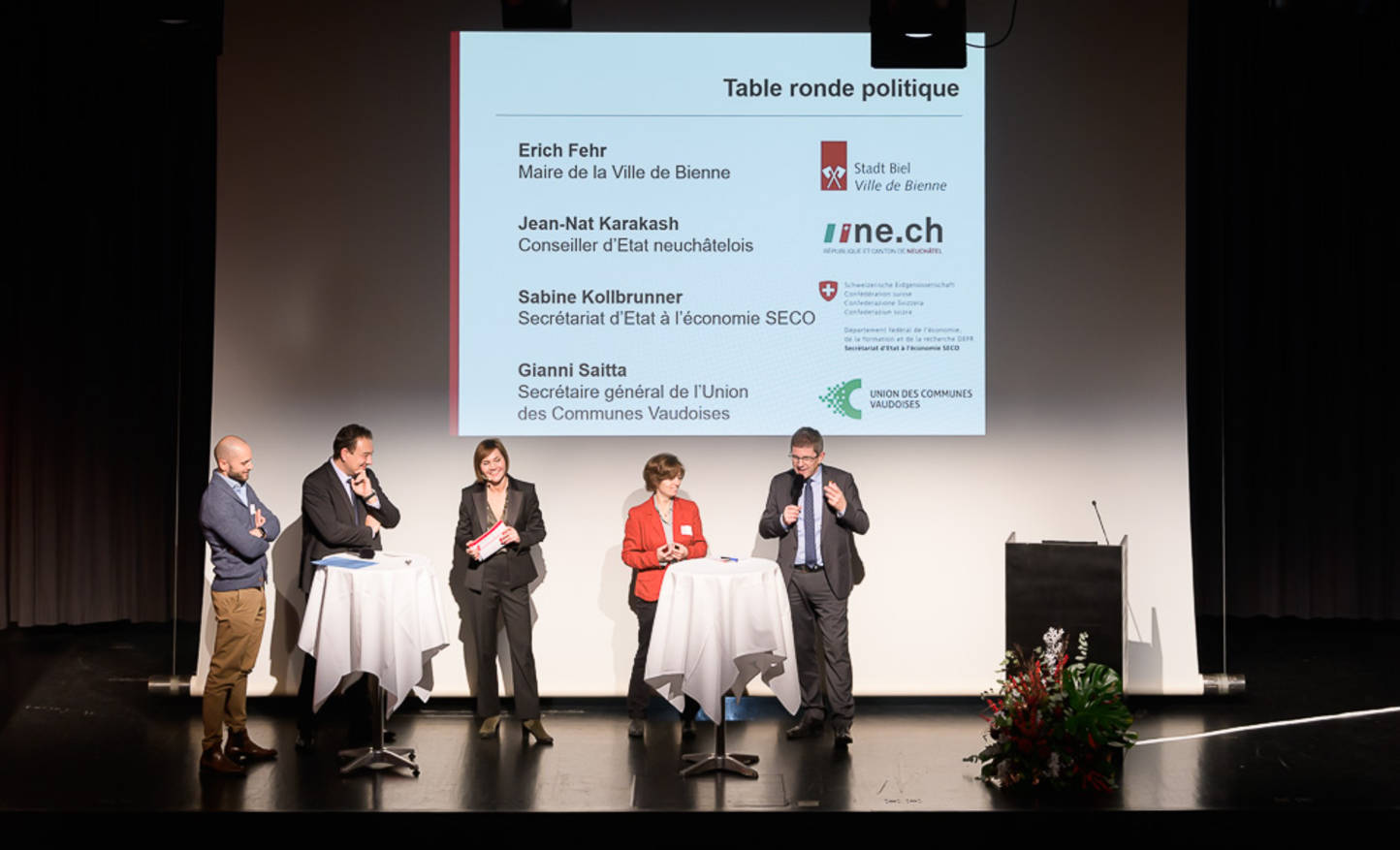 Erich FEHR, Jean-Nat KARAKASH, Sabine KOLLBRUNNER,  Gianni SAITTA & Nathalie RANDIN/ Lieu : Bienne - Berne - Suisse / Droits d'utilisation uniquement pour ARC JURASSIEN
