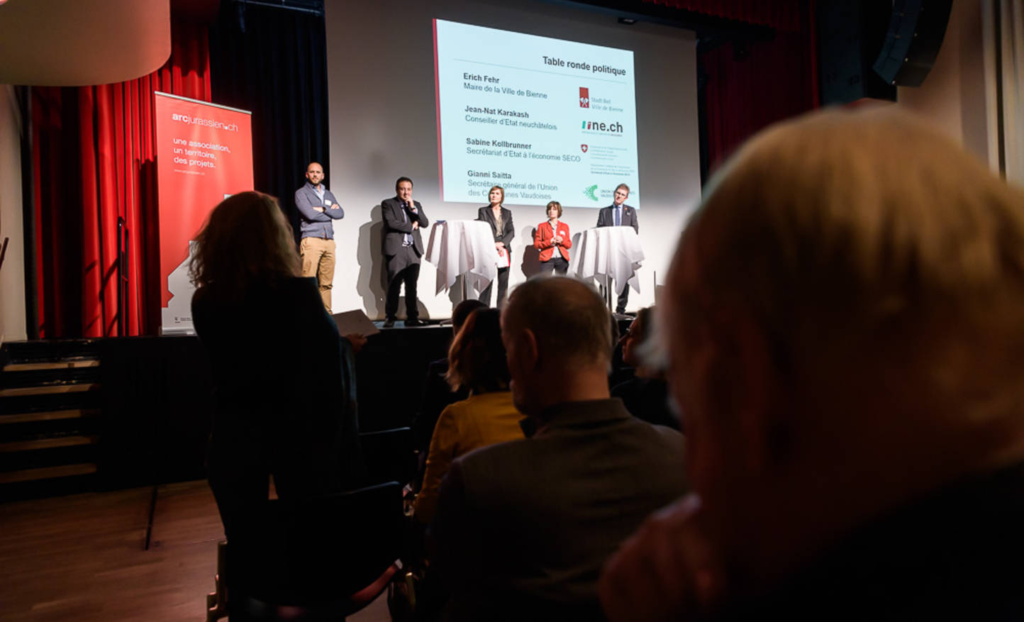 Erich FEHR, Jean-Nat KARAKASH, Sabine KOLLBRUNNER,  Gianni SAITTA & Nathalie RANDIN/ Lieu : Bienne - Berne - Suisse / Droits d'utilisation uniquement pour ARC JURASSIEN