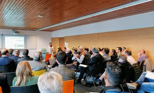 Les membres du RVAJ présents en nombre lors de la rencontre des élus de l’Arc jurassien franco-suisse