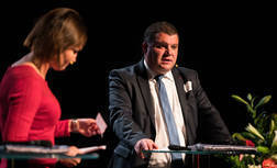 Damien Chappuis, Maire de Delémont et président du RVAJ, aux 10 ans d'arcjurassien.ch